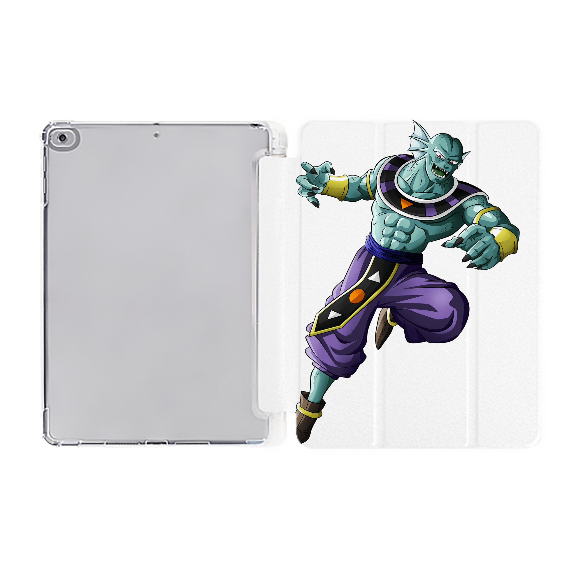 （画像用） ドラゴンボール DRAGON BALL IPad ケース ペン収納付き 三つ折りスタンド PUレザー×シリコン 対応機種9.5/10.5/10.9インチ